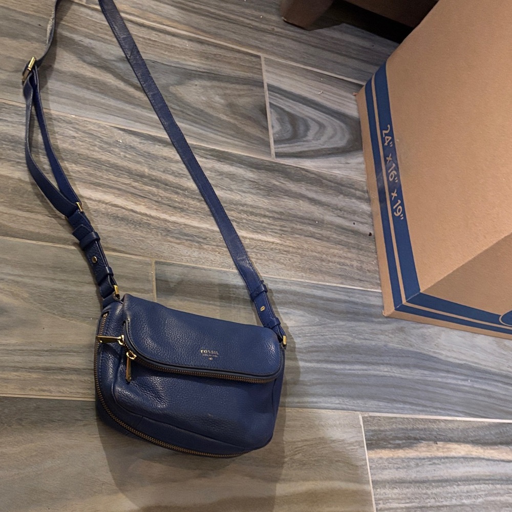 Fossil Navy Crossbody Bag